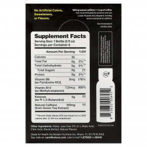 Ketone-IQ, Energy Shot, малиновый лимонад, 6 флаконов по 59 мл (2 жидк. унции) в Москве - eco-herb.ru | фото