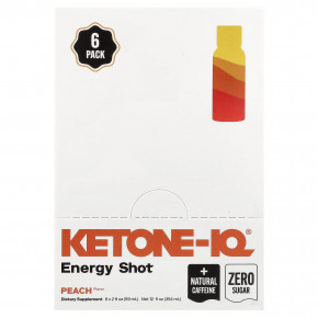Ketone-IQ, Energy Shot, персик, 6 флаконов по 59 мл (2 жидк. унции) - подробнее Ketone-IQ, Energy Shot, персик, 6 флаконов по 59 мл (2 жидк. унции) - описание