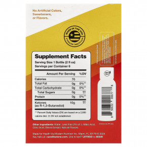 Ketone-IQ, Energy Shot, персик, без кофеина, 6 флаконов по 59 мл (2 жидк. унции) в Москве - eco-herb.ru | изображение Ketone-IQ, Energy Shot, персик, без кофеина, 6 флаконов по 59 мл (2 жидк. унции) в Москве - eco-herb.ru | фото