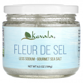 Kevala, Fleur De Sel, меньше натрия, изысканная морская соль, 184 г (6,5 унции) в Москве - eco-herb.ru | фото