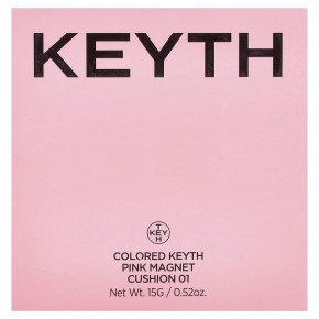 KEYTH, розовый магнитный кушон, оттенок 01 слоновая кость, 15 г (0,52 унции) в Москве - eco-herb.ru | фото