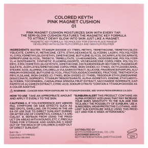 KEYTH, розовый магнитный кушон, оттенок 01 слоновая кость, 15 г (0,52 унции) в Москве - eco-herb.ru | фото