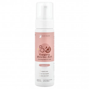 Kin+Kind, бодрящая несмываемая пенка для ванны, очищающая пенка для собак, грейпфрут, 236 мл (8 жидк. унций) - описание | фото