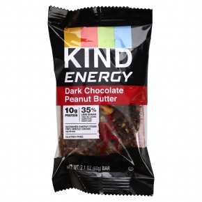 KIND Bars, Energy, арахисовая паста из темного шоколада, 12 батончиков, 60 г (2,1 унции) в Москве - eco-herb.ru | фото