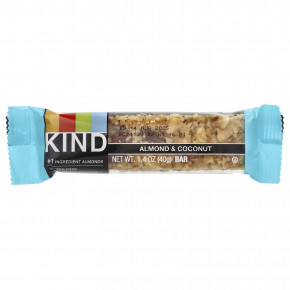 KIND Bars, Миндаль и кокос, 12 батончиков по 40 г (1,4 унции) в Москве - eco-herb.ru | изображение KIND Bars, Миндаль и кокос, 12 батончиков по 40 г (1,4 унции) в Москве - eco-herb.ru | фото