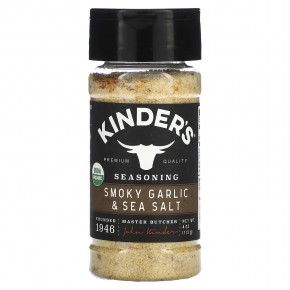 KINDER'S, Приправа, дымный чеснок и морская соль, 113 г (4 унции) в Москве - eco-herb.ru | фото