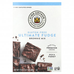 King Arthur Baking Company, Fudge Brownie Mix, без глютена, 482 г (17 унций) - подробнее King Arthur Baking Company, Fudge Brownie Mix, без глютена, 482 г (17 унций) - описание