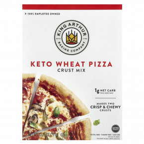 King Arthur Baking Company, Keto Wheat Pizza, смесь с корочкой, 291 г (10,25 унции) - описание | фото