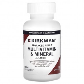Kirkman Labs, Мультивитамины и минералы для взрослых с 5-МТГФ, 180 капсул в Москве - eco-herb.ru | фото