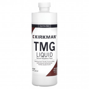 Kirkman Labs, TMG Liquid, Raspberry, 16 fl oz (473 ml) в Москве - eco-herb.ru | фото