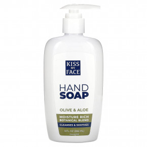 Kiss My Face, мыло для рук, с ароматом оливкового дерева и алоэ, 266 мл (9 жидк. унций) - описание | фото