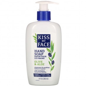 Kiss My Face, мыло для рук, с ароматом оливкового дерева и алоэ, 266 мл (9 жидк. унций) - описание