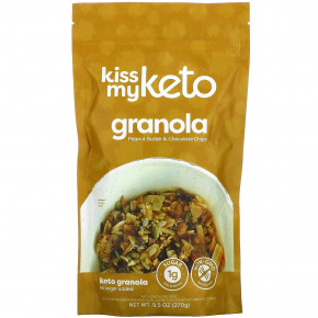 Kiss My Keto, Keto Granola, арахисовая паста и шоколадная крошка, 270 г (9,5 унции) в Москве - eco-herb.ru | фото