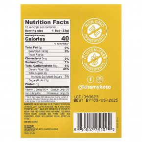 Kiss My Keto, кетогенные жевательные мишки, с фруктовым вкусом, 12 пакетиков по 23 г (0,79 унции) в Москве - eco-herb.ru | фото