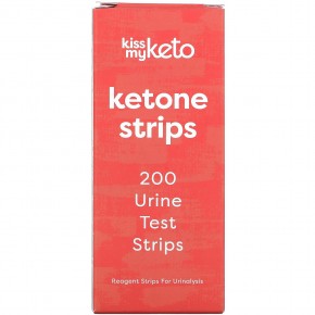 Kiss My Keto, Ketone Strips, 200 полосок для анализа мочи в Москве - eco-herb.ru | фото