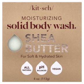 Kitsch, увлажняющее мыло для тела, миндаль и ши, 113 г (4 унции) - описание | фото