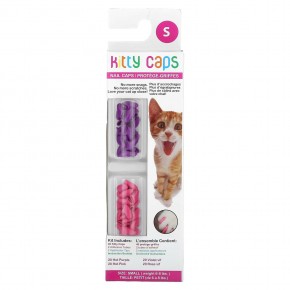 Kitty Caps, Nail Caps Kit, Small, Hot Purple, Hot Pink, 44 Piece Kit в Москве - eco-herb.ru | фото