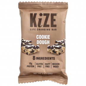 KiZE Life Changing Bar, печенье, 10 батончиков, 43 г (1,5 унции) каждое в Москве - eco-herb.ru | изображение KiZE Life Changing Bar, печенье, 10 батончиков, 43 г (1,5 унции) каждое в Москве - eco-herb.ru | фото