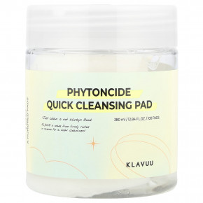 KLAVUU, Phytoncide Quick Cleansing Pad, 100 подушечек - описание | фото