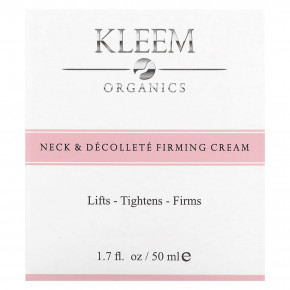 Kleem Organics, подтягивающий крем для шеи и декольте, для всех типов кожи, 50 мл (1,7 жидк. унции) в Москве - eco-herb.ru | фото