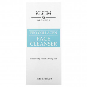 Kleem Organics, Про-коллагеновое очищающее средство для всех типов кожи, 120 мл (4,06 жидк. Унции) в Москве - eco-herb.ru | фото