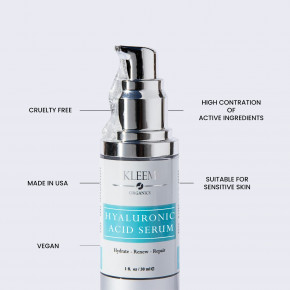 Kleem Organics, Сыворотка с гиалуроновой кислотой, 30 мл (1 жидк. унц.) в Москве - eco-herb.ru | изображение Kleem Organics, Сыворотка с гиалуроновой кислотой, 30 мл (1 жидк. унц.) в Москве - eco-herb.ru | фото
