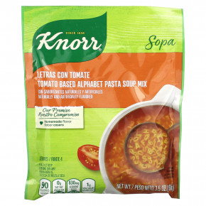 Knorr, смесь для супа для пасты на томатной основе Alphabet, 100 г (3,5 унции) - описание | фото