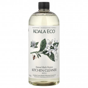 Koala Eco, натуральное универсальное очиститель для кухни, запасной блок, с эфирным маслом австралийского лимонного мирта и мандарина, 1 л (33,8 жидк. унции) - описание | фото