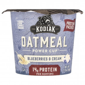 Kodiak Cakes, Oatmeal Power Cup™, Blueberries & Cream, 2.12 oz (60 g) (Товар снят с продажи) в Москве - eco-herb.ru | фото