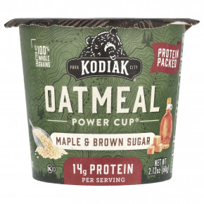 Kodiak Cakes, Oatmeal Power Cup®, с кленовым сиропом и коричневым сахаром, 60 г (2,12 унции) (Товар снят с продажи) в Москве - eco-herb.ru | фото