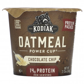 Kodiak Cakes, Oatmeal Power Cup, шоколадная крошка, 60 г (2,12 унции) - описание | фото