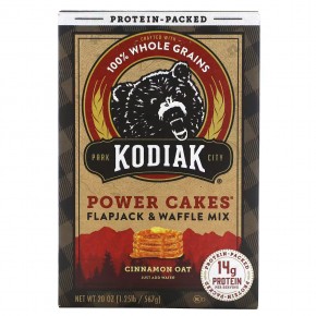 Kodiak Cakes, Power Cakes, смесь для лепешек и вафель, овсяные хлопья с корицей, 567 г (20 унций) в Москве - eco-herb.ru | фото