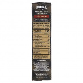 Kodiak Cakes, Power Cakes, смесь для лепешек и вафель, овсяные хлопья с корицей, 567 г (20 унций) в Москве - eco-herb.ru | фото