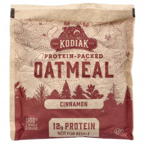 Kodiak Cakes, Protein-Packed Oatmeal, Instant, Cinnamon , 6 Packets, 1.76 oz (50 g) Each в Москве - eco-herb.ru | фото