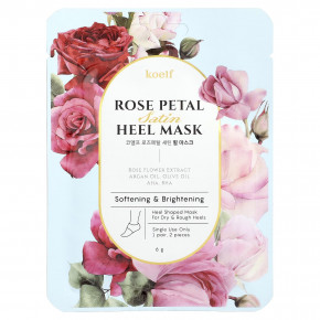 Koelf, маска для пяток с лепестками роз, 1 пара, 6 г (Товар снят с продажи) в Москве - eco-herb.ru | фото