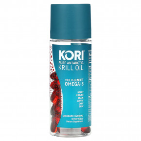 Kori, чистое масло антарктического криля, универсальная омега-3, 30 капсул в Москве - eco-herb.ru | изображение Kori, чистое масло антарктического криля, универсальная омега-3, 30 капсул в Москве - eco-herb.ru | фото
