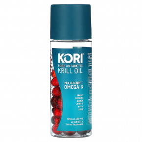 Kori, чистое масло антарктического криля, универсальная омега-3, 60 капсул в Москве - eco-herb.ru | фото
