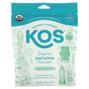 KOS, Organic Spirulina Powder, 7.4 oz (210 g) в Москве - eco-herb.ru | фото