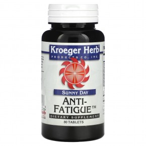 Kroeger Herb Co, Sunny Day, Anti-Fatigue, средство от усталости, 80 таблеток в Москве - eco-herb.ru | фото