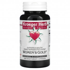 Kroeger Herb Co, Women's Gold, 100 вегетарианских капсул - описание | фото