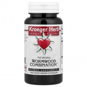 Kroeger Herb Co, Wormwood Combination™, 100 вегетарианских капсул - описание | фото