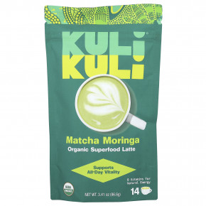 Kuli Kuli, Organic Superfood Latte, матча с морингой, 96,6 г (3,41 унции) - подробнее Kuli Kuli, Organic Superfood Latte, матча с морингой, 96,6 г (3,41 унции) - описание