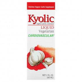 Kyolic, Экстракт выдержанного чеснока, жидкий, 60 мл (2 жидк. Унции) - описание