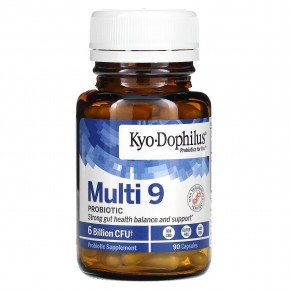 Kyolic, Kyo-Dophilus, Multi 9 пробиотик, 6 млрд КОЕ, 90 капсул в Москве - eco-herb.ru | фото