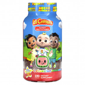 L'il Critters, Cocomelon, жевательные мультивитамины, вкусные фрукты, 190 жевательных таблеток в Москве - eco-herb.ru | фото