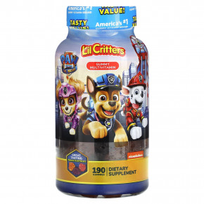 L'il Critters, Paw Patrol The Movie, жевательные мультивитамины, натуральные фрукты, 190 жевательных таблеток - описание | фото