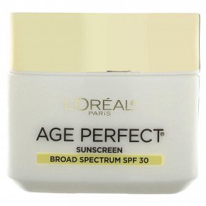 L'Oréal, Age Perfect Anti-Sagging + Even Tone, экспертное увлажняющее средство с коллагеном, SPF 30, 70 г (2,5 унции) - описание