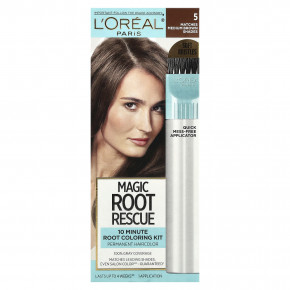 L'Oréal, Magic Root Rescue, 10-минутный набор для окрашивания корней, 5 оттенков коричневого, 1 нанесение - описание