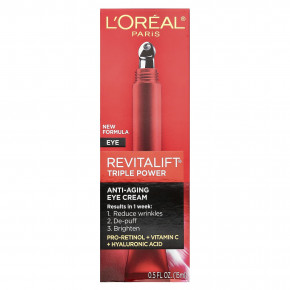 L'Oréal, Revitalift Triple Power®, крем для кожи вокруг глаз, 15 мл (0,5 жидк. Унции) в Москве - eco-herb.ru | фото