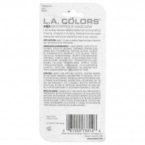 L.A. Colors, HD, водостойкая тушь для ресниц, CBMS314, насыщенный черный, 13 мл (0,43 жидк. унции) в Москве - eco-herb.ru | фото